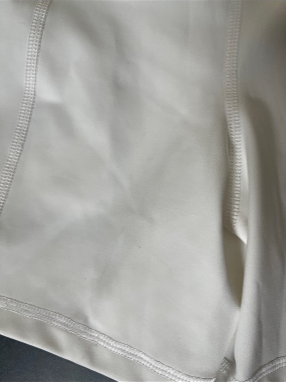 Nike White Bike Shorts with Black Nike Pro Waistband - Picture 3 of 10